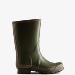Hunter Men's Gardener Rain Boots Dark Olive-Clay