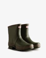 Hunter Men's Gardener Short Rain Boots Dark Olive-Clay - Image 3