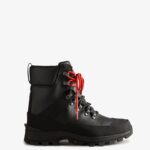 Hunter Men's Insulated Leather Commando Boots Black