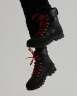 Hunter Men's Insulated Leather Commando Boots Black - Image 3