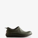Hunter Men's Insulated Vegan Shearling Shoe Dark Olive