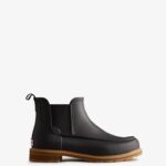 Hunter Men's Moc Toe Chelsea Boots Black
