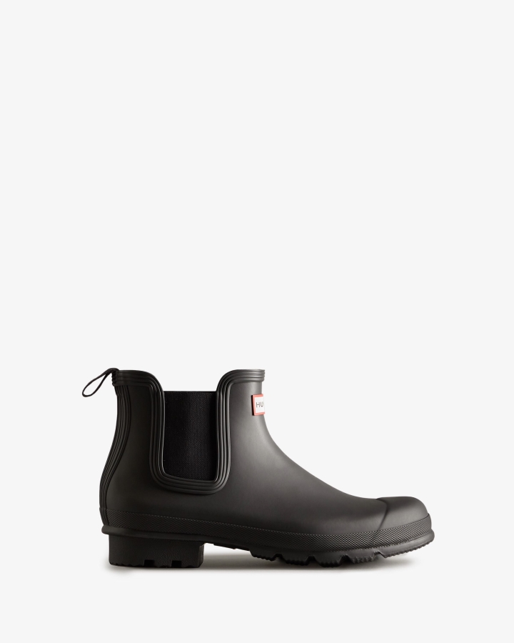hunter_mens_original_chelsea_boots_black.jpg Hunter Men's Original Chelsea Boots Black - Image 1