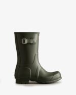 Hunter Men's Original Short Rain Boots Dark Olive - Image 2