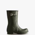 Hunter Men's Original Short Rain Boots Dark Olive