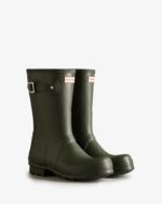 Hunter Men's Original Short Rain Boots Dark Olive - Image 3