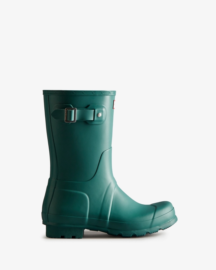 Hunter Men's Original Short Rain Boots Loch Awe Blue - Image 2