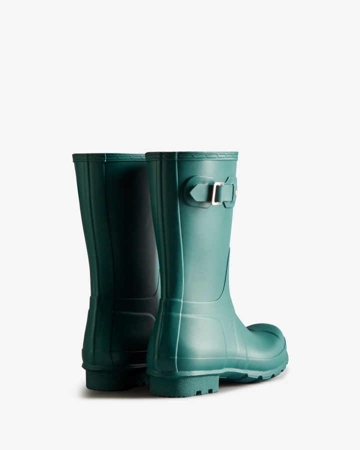 Hunter Men's Original Short Rain Boots Loch Awe Blue - Image 4
