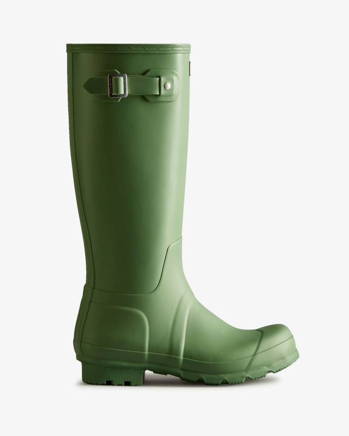 hunter_mens_original_tall_rain_boots_fell_green.jpg Hunter Men's Original Tall Rain Boots Fell Green - Image 1
