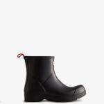 Hunter Men's Play Short Rain Boots Black