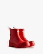 Hunter Men's Play Short Rain Boots Logo Red - Image 3