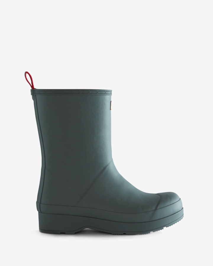 Hunter Men's Play Vegan Shearling Insulated Mid-Height Rain Boots Urban Grey - Image 2