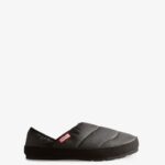 Hunter Men's Puffer Slipper Black