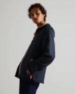 Hunter Men's Recycled Lightweight Packable Jacket Navy