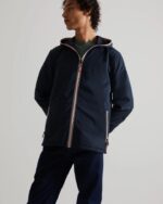 Hunter Men's Recycled Lightweight Packable Jacket Navy - Image 3