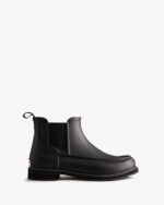 Hunter Men's Refined Moc Toe Chelsea Boots Black-Black - Image 2