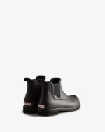 Hunter Men's Refined Moc Toe Chelsea Boots Black-Black - Image 4