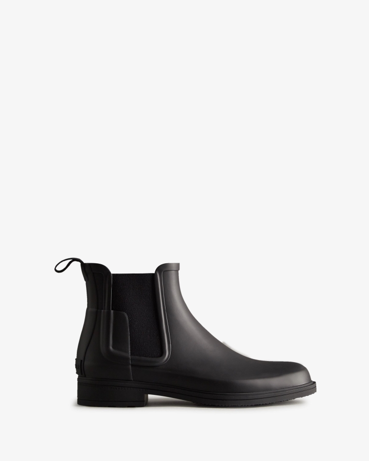 hunter_mens_refined_slim_fit_chelsea_boots_black.jpg Hunter Men's Refined Slim Fit Chelsea Boots Black - Image 1