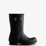 Hunter Men's Short Insulated Rain Boots Black