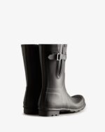 Hunter Men's Short Side Adjustable Rain Boots Black - Image 4