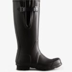 Hunter Men's Tall Side Adjustable Rain Boots Black