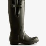 Hunter Men's Tall Side Adjustable Rain Boots Dark Olive