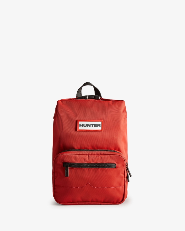 hunter_mini_nylon_pioneer_top_clip_backpack_military_red.jpg Hunter Mini Nylon Pioneer Top Clip Backpack Military Red - Image 1