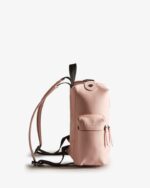 Hunter Mini Top Clip Backpack - Rubberized Leather Azalea Pink - Image 3