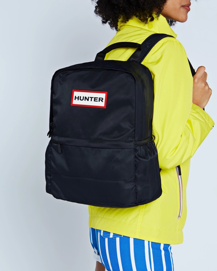 hunter_nylon_backpack_black.jpg Hunter Nylon Backpack Black - Image 1