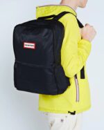 Hunter Nylon Large Backpack Black - Image 3