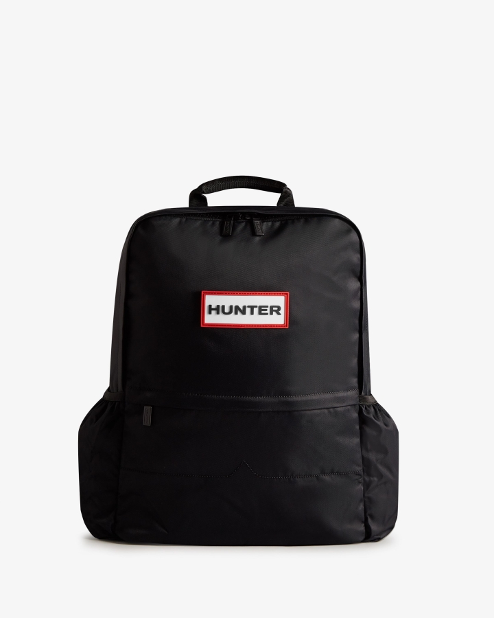 hunter_nylon_large_backpack_black.jpg Hunter Nylon Large Backpack Black - Image 1
