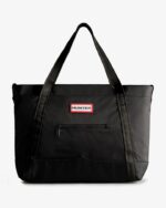 Hunter Nylon Large Top Clip Tote Bag Black - Image 2
