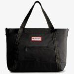 Hunter Nylon Large Top Clip Tote Bag Black