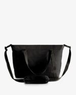 Hunter Nylon Large Top Clip Tote Bag Black - Image 3