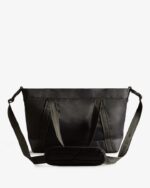 Hunter Nylon Medium Top Clip Tote Bag Black - Image 3