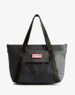 Hunter Nylon Medium Top Clip Tote Bag Navy - Image 2