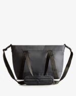 Hunter Nylon Medium Top Clip Tote Bag Navy - Image 3