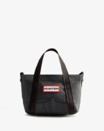 Hunter Nylon Mini Top Clip Tote Bag Navy - Image 2