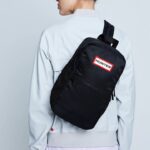 Hunter Nylon One Shoulder Bag Black