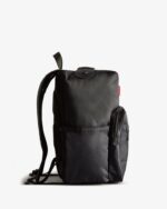 Hunter Nylon Pioneer Top Clip Backpack Black - Image 4