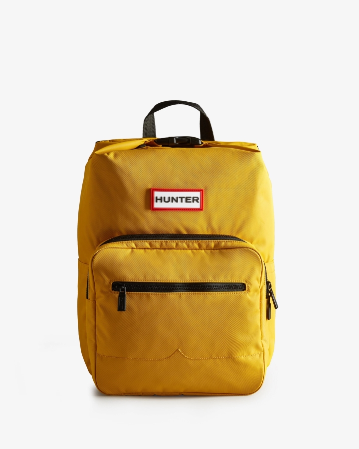 hunter_nylon_pioneer_top_clip_backpack_yellow.jpg Hunter Nylon Pioneer Top Clip Backpack Yellow - Image 1