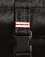 Hunter Nylon Three-Way Top Clip Crossbody Bag Black - Image 5