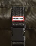 Hunter Nylon Three-Way Top Clip Crossbody Bag Dark Olive - Image 5
