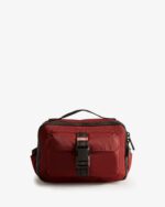 Hunter Nylon Three-Way Top Clip Crossbody Bag Fall Red - Image 2