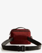 Hunter Nylon Three-Way Top Clip Crossbody Bag Fall Red - Image 3
