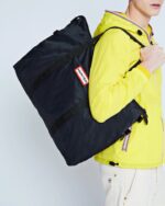 Hunter Nylon Weekend Bag Black - Image 4