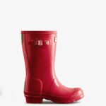 Hunter Original Big Kids (5-11 Years) Gloss Rain Boots Rowan Pink