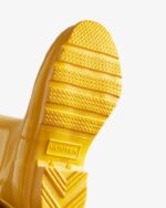 Hunter Original Big Kids (5-11 Years) Gloss Rain Boots Yellow - Image 5