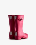 Hunter Original Big Kids (5-11 Years) Rain Boots Bright Pink - Image 4