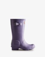 Hunter Original Big Kids (5-11 Years) Rain Boots Iridescent Purple - Image 2